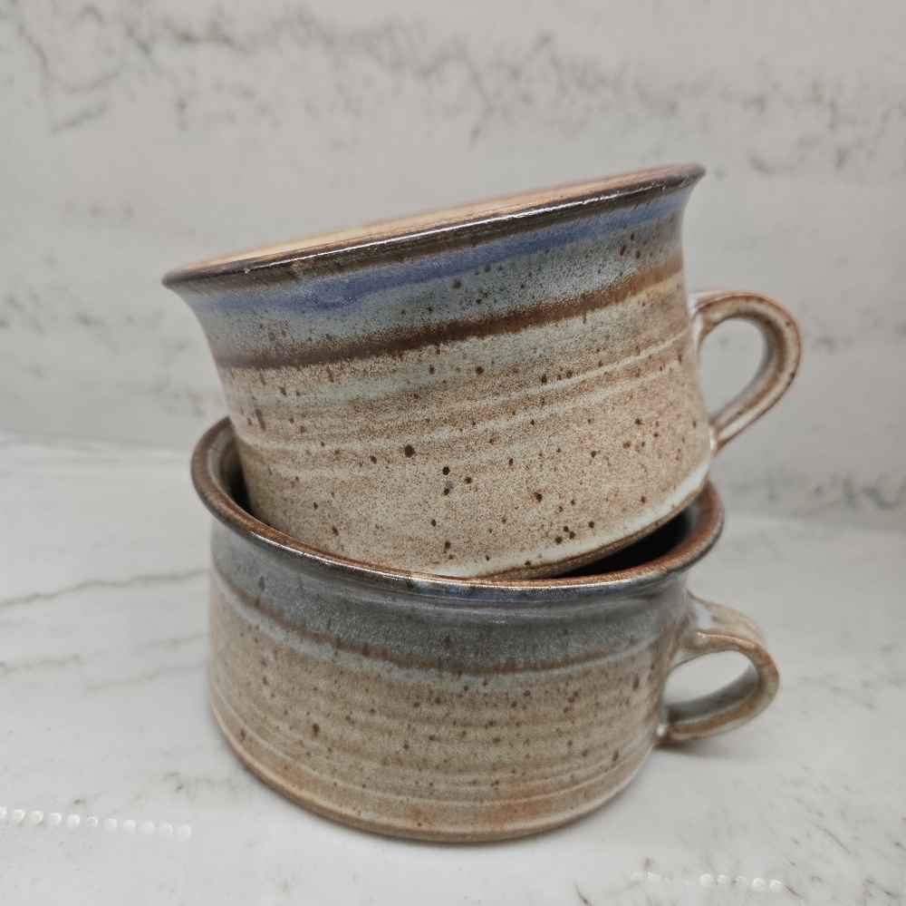 Vintage Handcrafted- Ceramic Bowls - Pringle Pottery - Signed